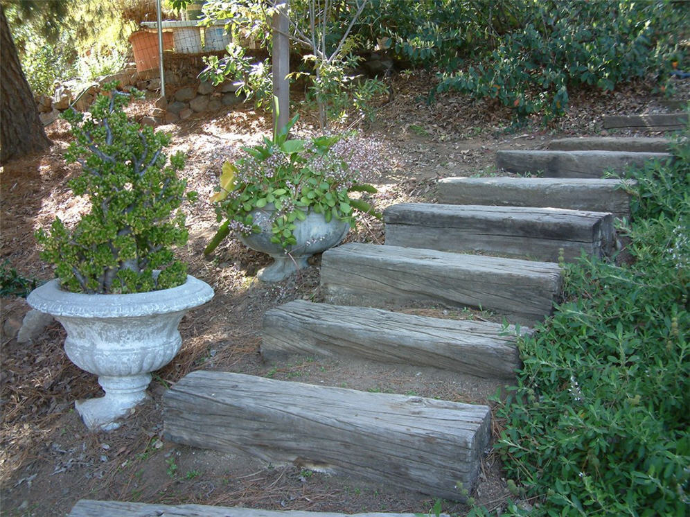 Railroad Ties Steps